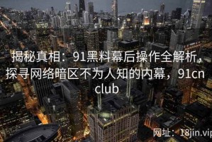 揭秘真相：91黑料幕后操作全解析，探寻网络暗区不为人知的内幕，91cn club