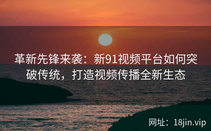 革新先锋来袭：新91视频平台如何突破传统，打造视频传播全新生态